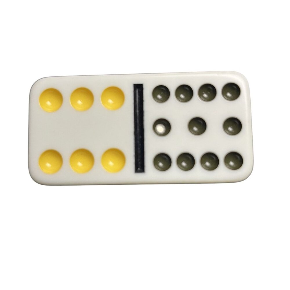 Double Twelve Dominoes Replacement Tile 6 11 Color Dot mq